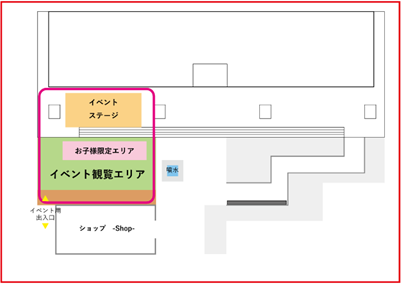 東映アニメーションミュージアム　中庭地図